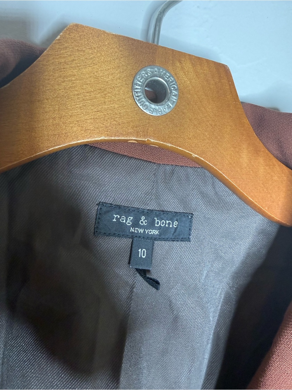 Rag and bone Cody blazer brown single breasted size 10 academia wool blend - Picture 3 of 5